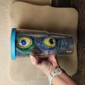 Tervis Tumbler 24 Oz Peacock Feathers Design